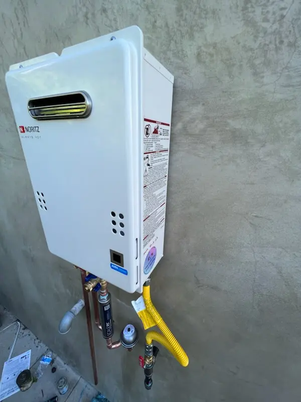 Tankless water heater installation for Roebling homes